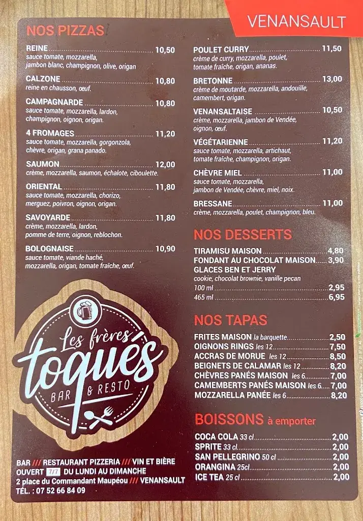 Menu_Les frères toqués_Venansault_image_1