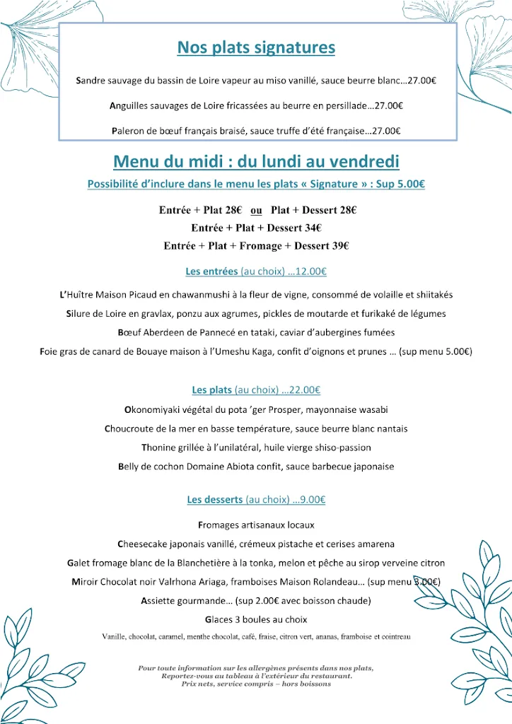 Menu_Restaurant La Table du Pêcheur d’Ancenis_Ancenis_image_4