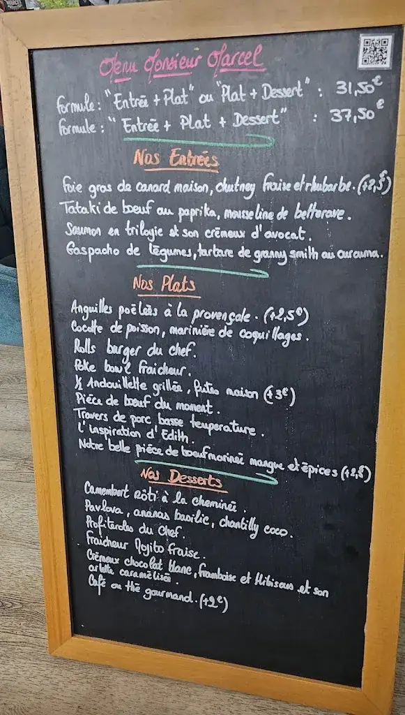 Menu_Monsieur Marcel restaurant grill Ancenis_Ancenis-Saint-Géréon_image_1