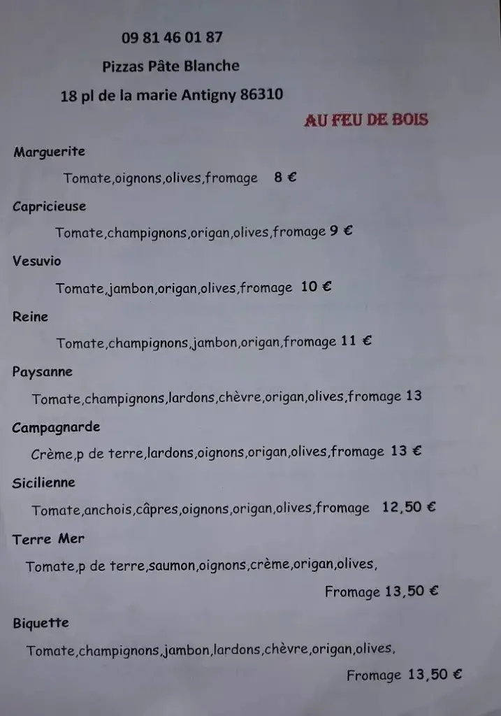 Menu_Pizza Pâte Blanche_Antigny_image_1