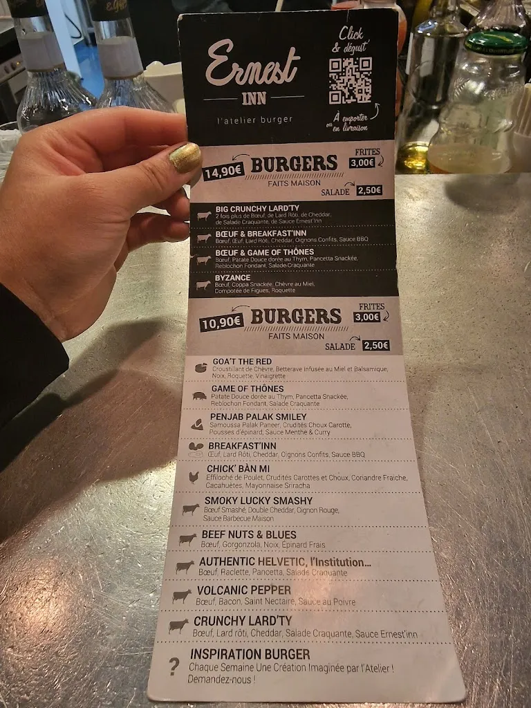 Menu_Ernest Inn Angers_Angers_image_2