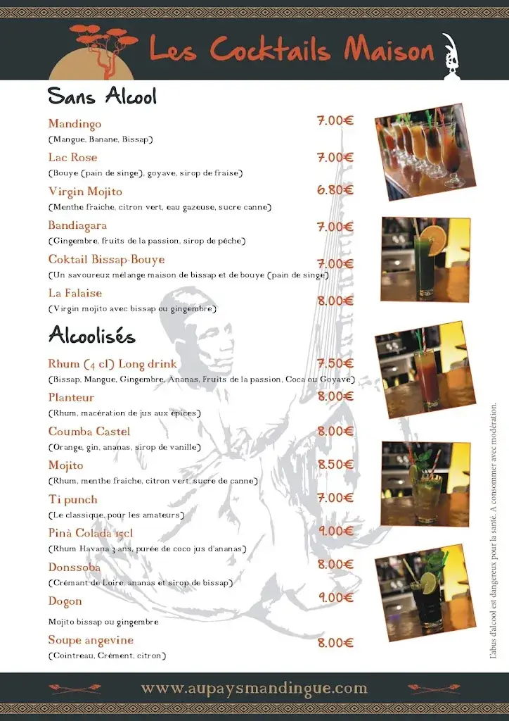 Menu_Au Pays Mandingue - Voyage Culinaire Franco-Africain Exceptionnel à Angers_Angers_image_1