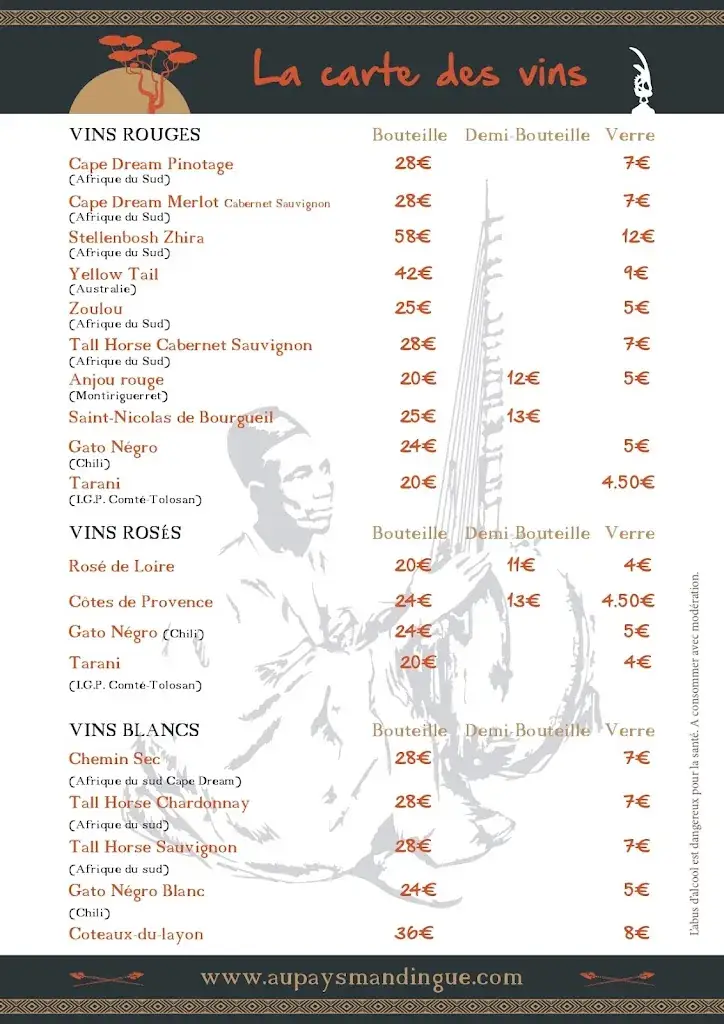 Menu_Au Pays Mandingue - Voyage Culinaire Franco-Africain Exceptionnel à Angers_Angers_image_2