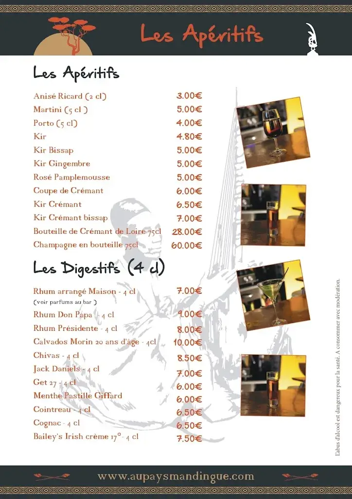 Menu_Au Pays Mandingue - Voyage Culinaire Franco-Africain Exceptionnel à Angers_Angers_image_3