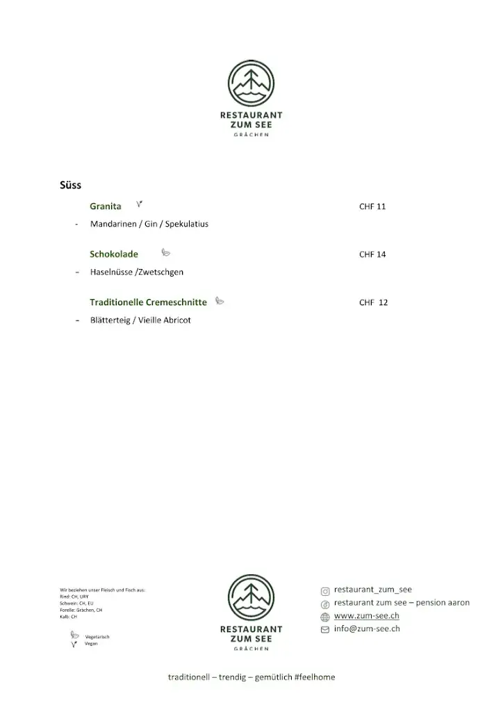 Menu_Restaurant zum See / Pension Aaron_Grächen_image_3