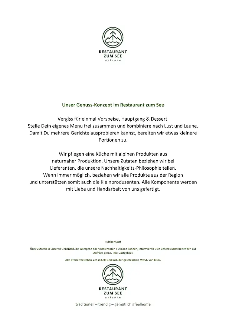 Menu_Restaurant zum See / Pension Aaron_Grächen_image_4