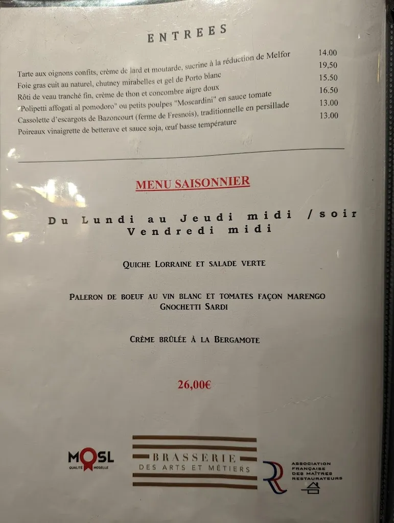 Menu_Les Arts et Métiers_Metz_image_4