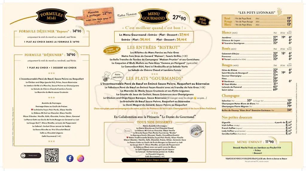 Menu_La Baraque (Arnage)_Arnage_image_1