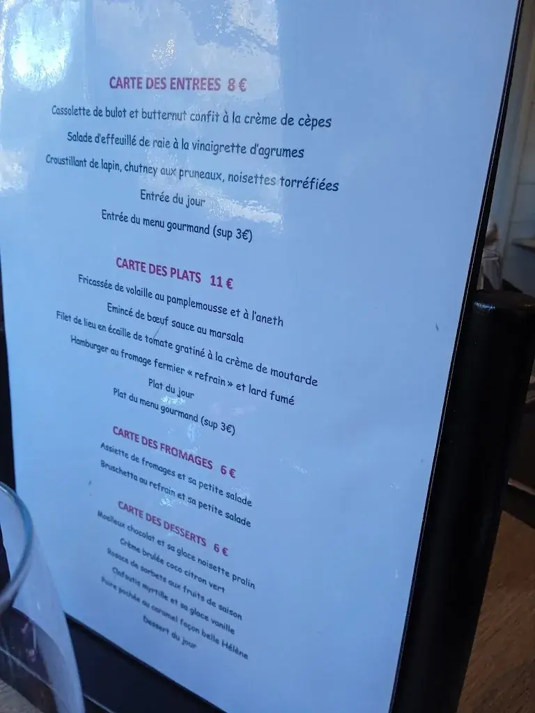 Menu_Auberge Des Hunaudieres_Ruaudin_immagine_4