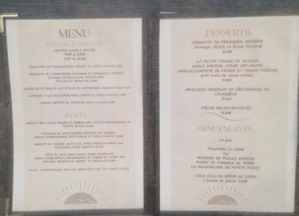 Menu_L’AMOUR À LA PLAGE_Assérac_image_1