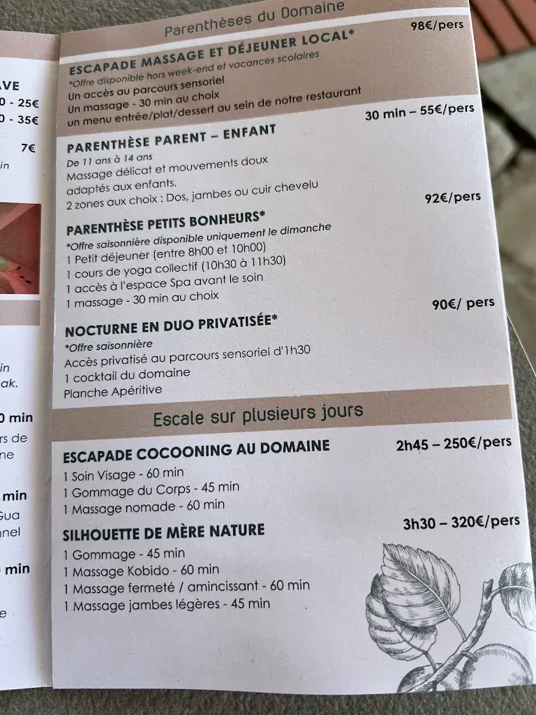 Menu_Restaurant de l'Éco-Domaine La Fontaine | Pornic_Pornic_image_3