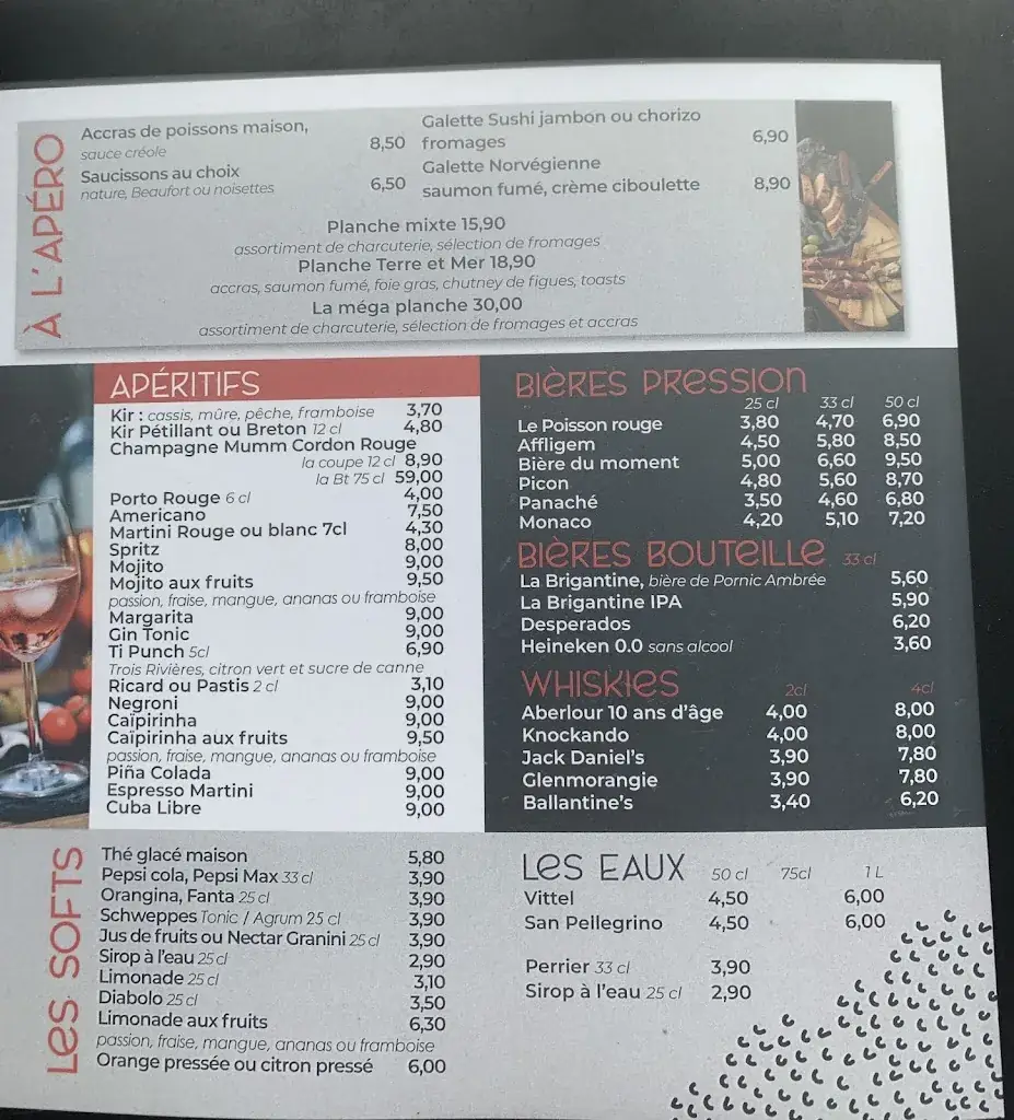 Menu_Le Poisson Rouge_Pornic_image_4