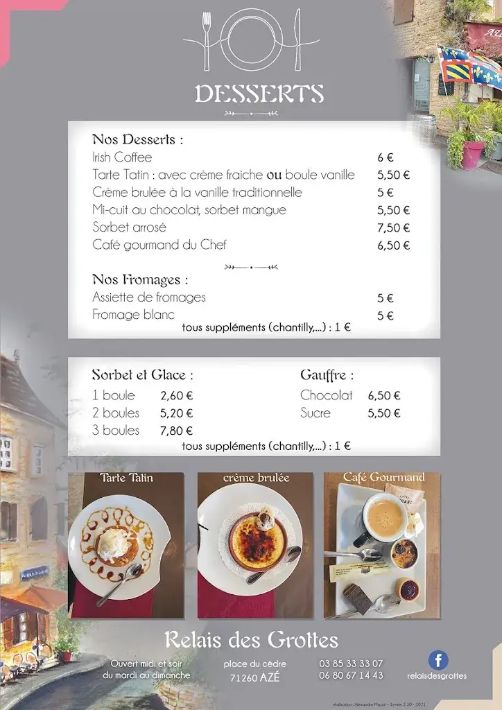 Menu_Le Relais des Grottes_Azé_image_4