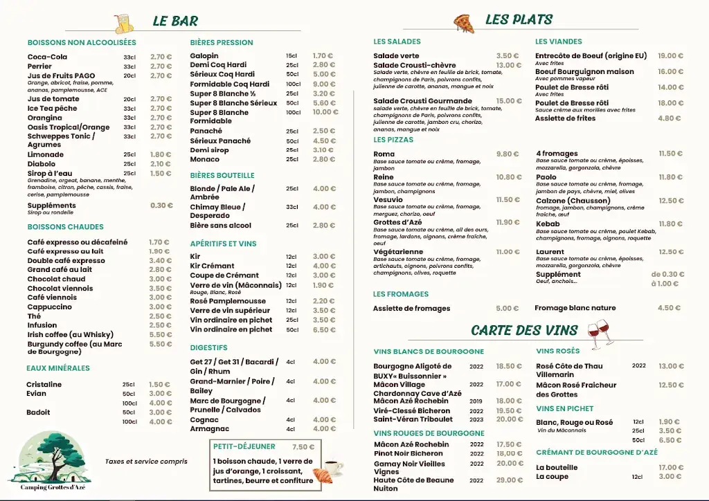 Restaurant Snack Grottes d'Azé restaurant in Azé