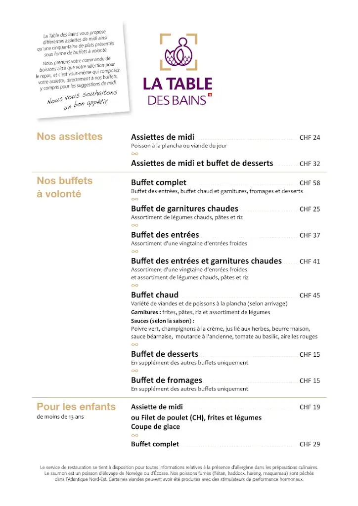 Menu_Restaurant La Table des Bains_Lavey-Morcles_image_1