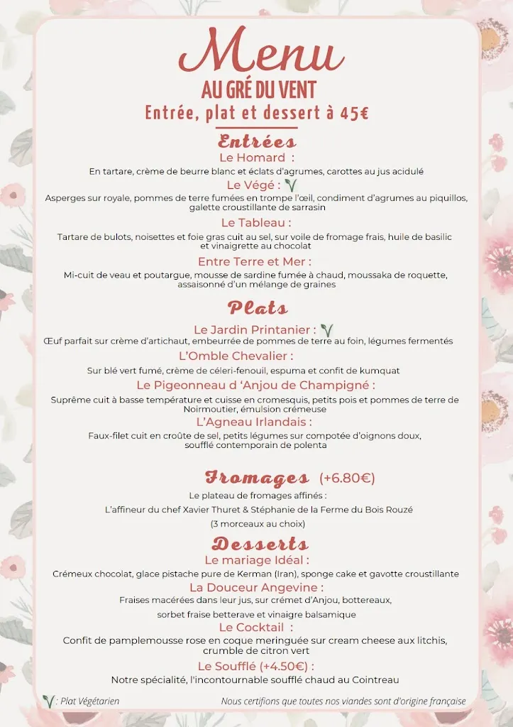 Menu_Le Cavier_Avrillé_image_1