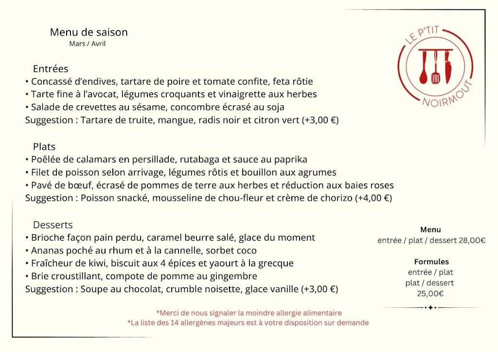 Menü_Le P'tit Noirmout_Noirmoutier-en-l'Île_Bild_1
