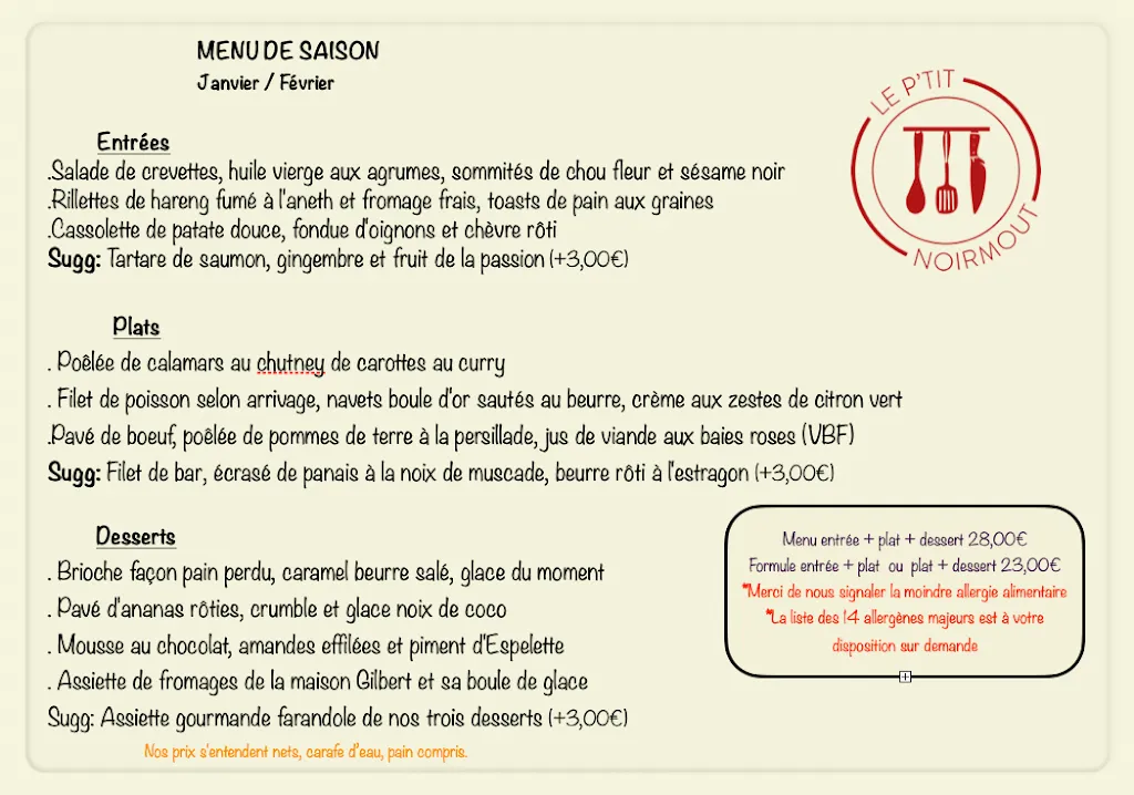 Menü_Le P'tit Noirmout_Noirmoutier-en-l'Île_Bild_2