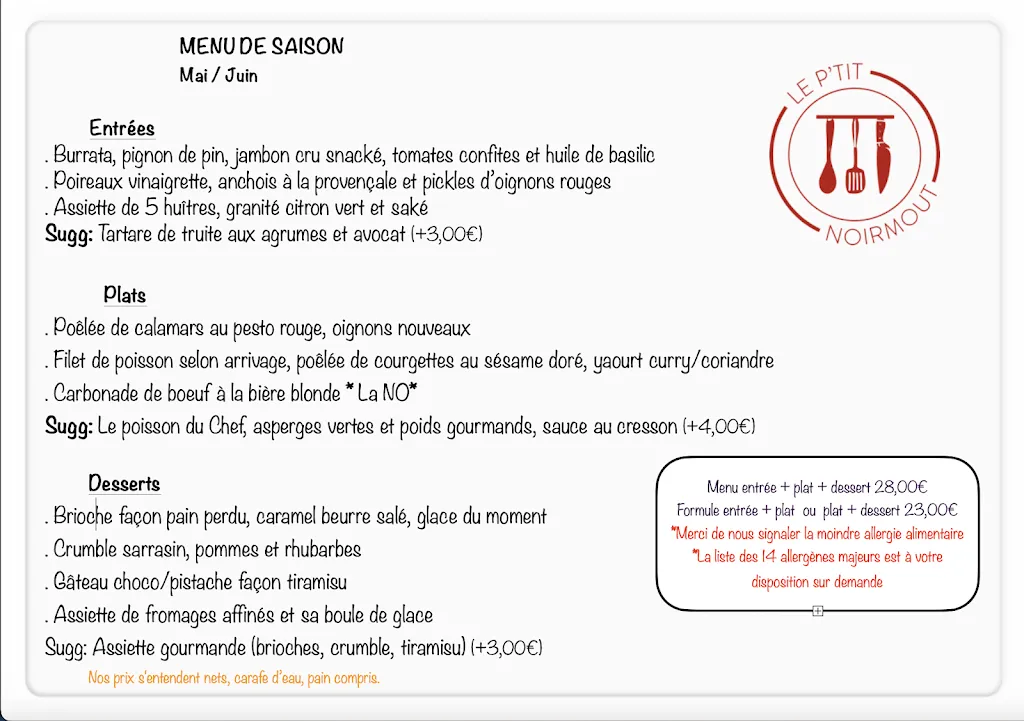 Menü_Le P'tit Noirmout_Noirmoutier-en-l'Île_Bild_4