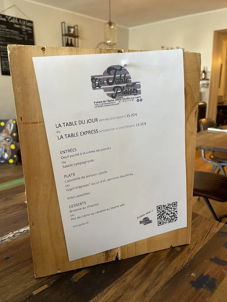 Menu_Une Table avec Plaisir_Divatte-sur-Loire_image_1