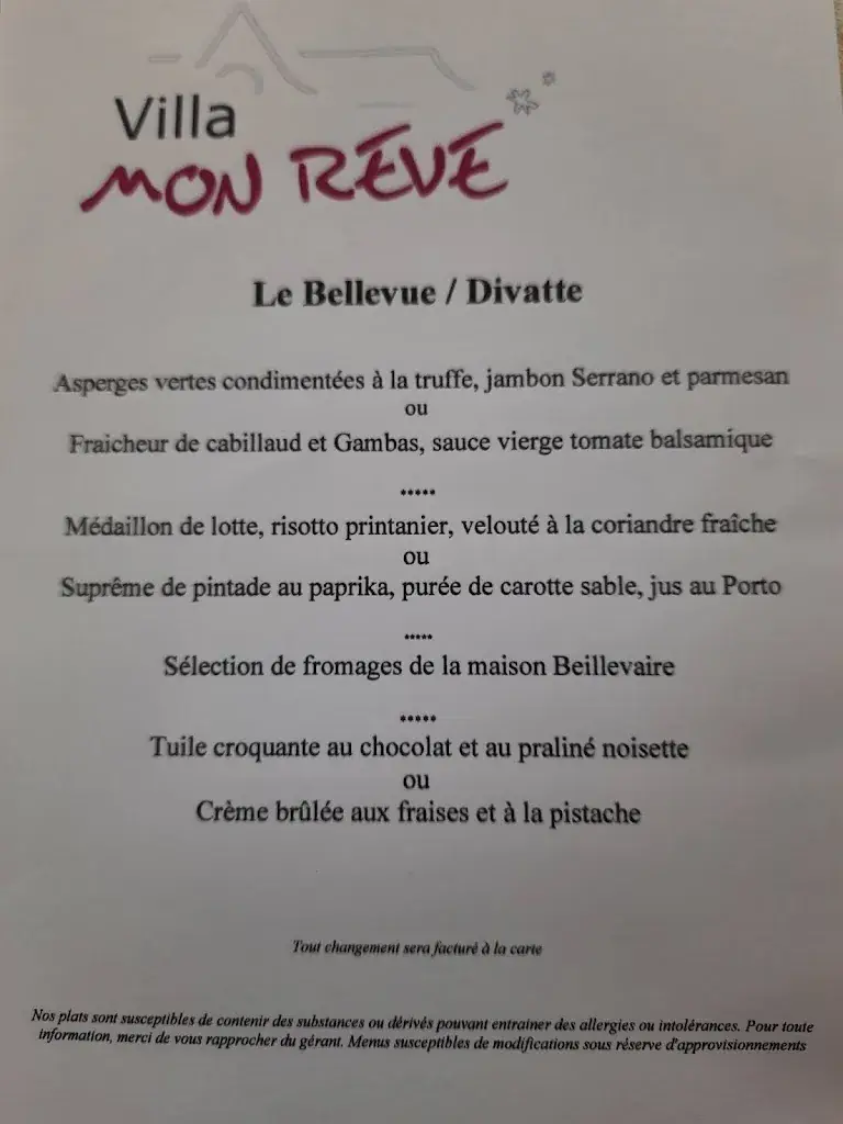 Menu_Villa Mon Reve_Basse-Goulaine_image_3