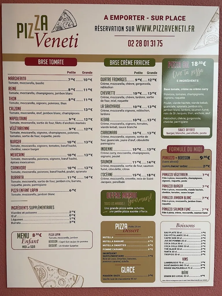 Menu_Pizza Veneti_Basse-Goulaine_image_1