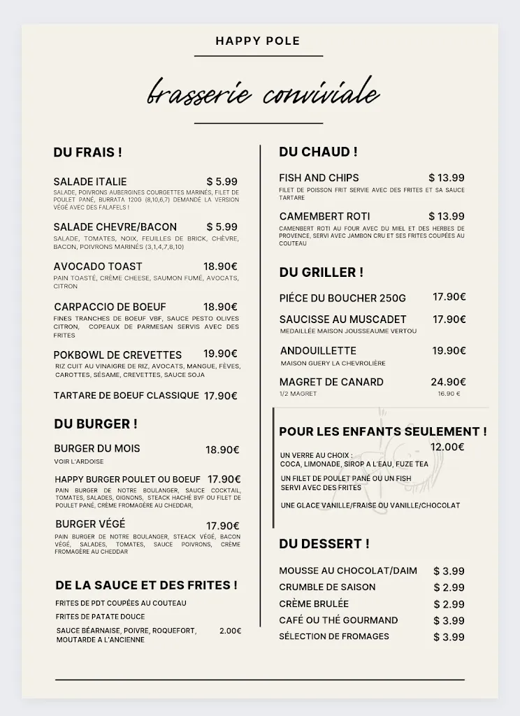 Menu_Happy pole_Vertou_image_2