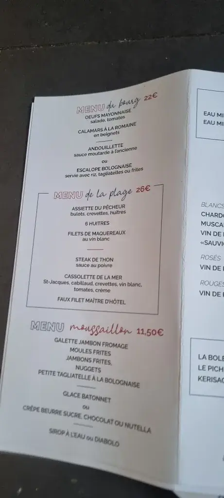 Menu_Café de la Plage_Batz-sur-Mer_image_2