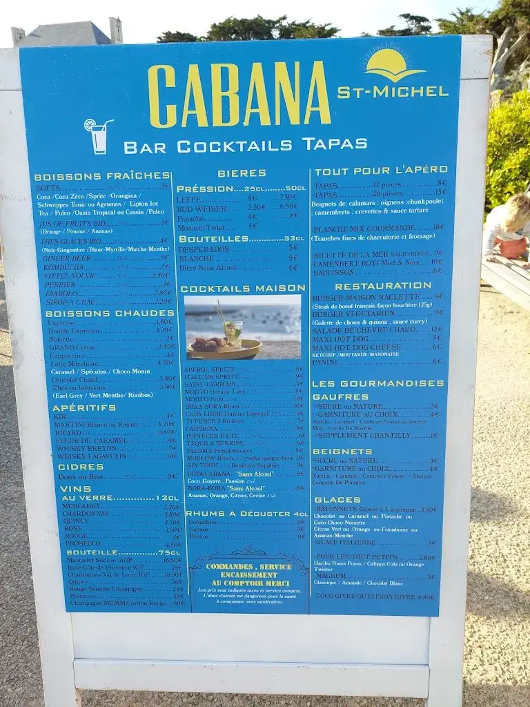 Menu_Cabana Saint Michel_Batz-sur-Mer_immagine_1
