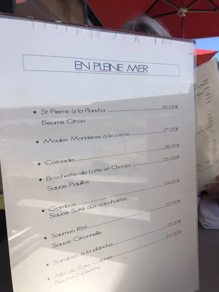 Menu_Restaurant l'Océan & Bistrot_Croisic_immagine_4