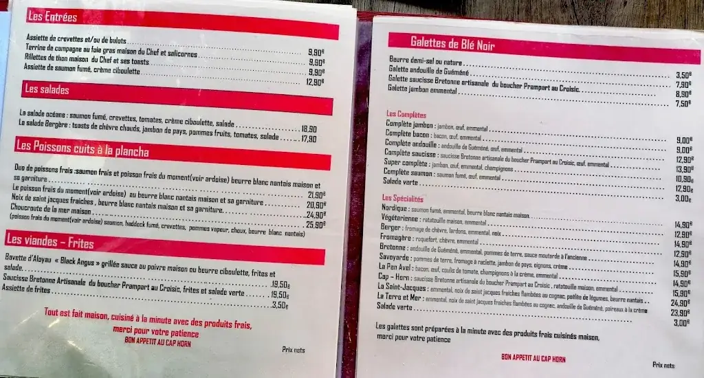 Menu_Le Cap Horn_Croisic_image_1