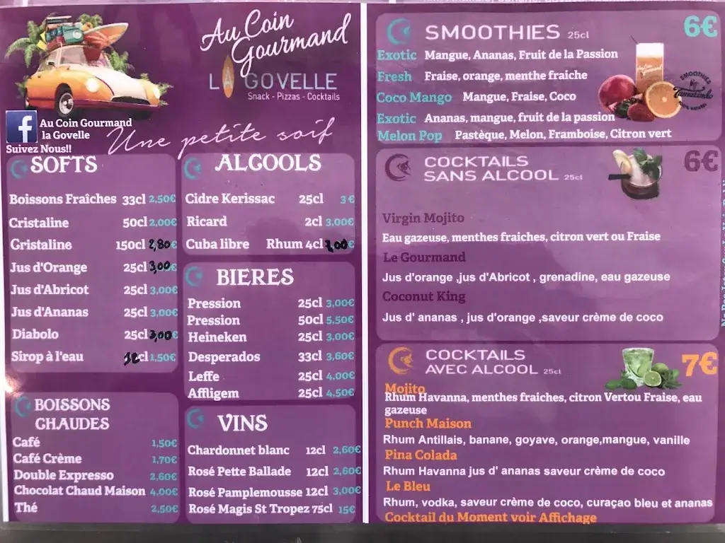 Menu_Au Coin Gourmand La Govelle_Batz-sur-Mer_image_3