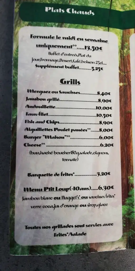 Menu_Restaurant La Forêt_Beaulieu-sur-Layon_image_2