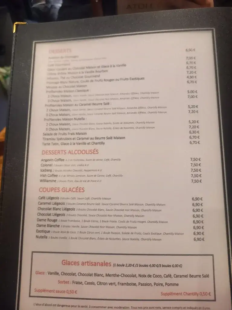 Menu_Atoll Café Brasserie_Beaucouzé_immagine_2