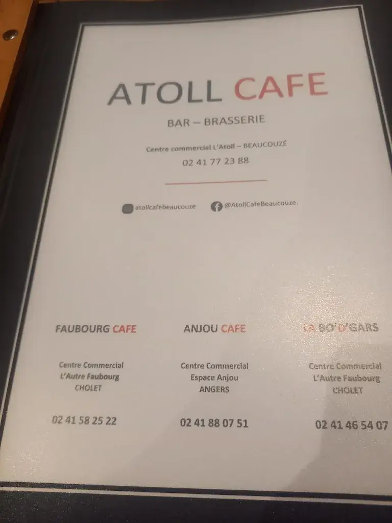 Menu_Atoll Café Brasserie_Beaucouzé_immagine_4