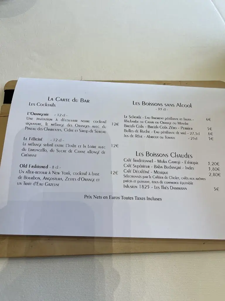 Menu_Restaurant Le 1825 - La table_Beaupréau-en-Mauges_image_2