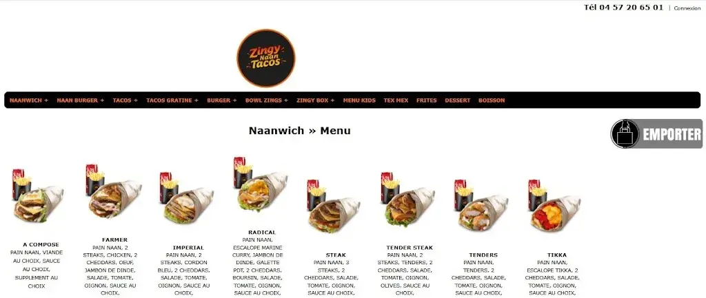 Menu_Zingy Naan Tacos_Beaurepaire_image_4