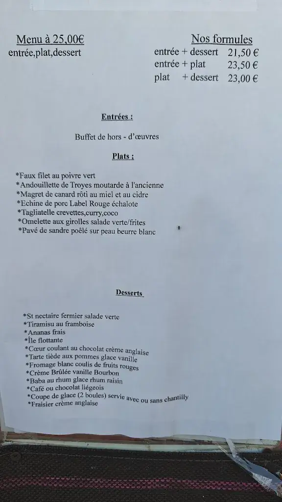 Menu_Restaurant Mariette_Saint-Marceau_image_1