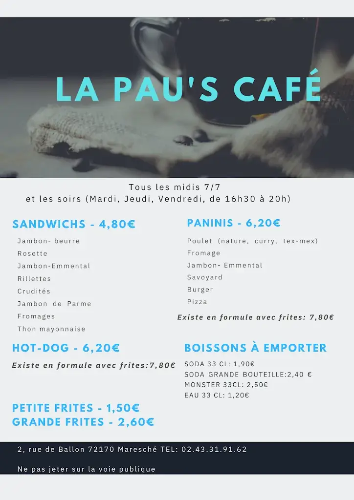 Menu_La Pau's Café_Maresché_image_2