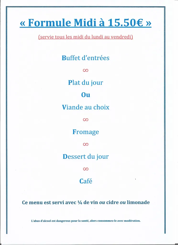 Menu_Le Belem restaurant_Fresnay-sur-Sarthe_image_1