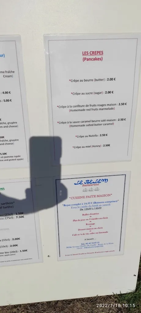 Menu_Le Belem restaurant_Fresnay-sur-Sarthe_image_2