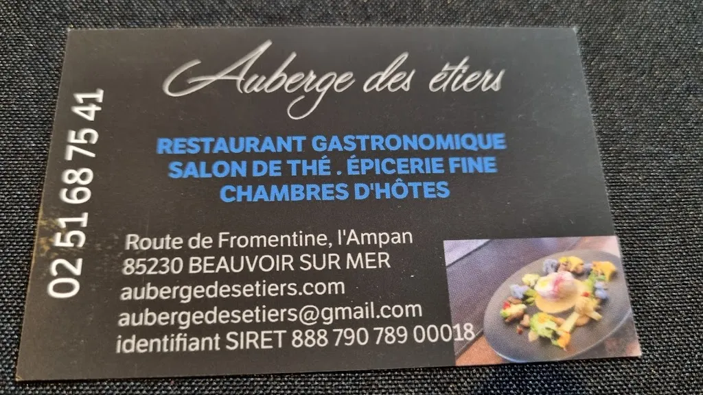 Menu_L'auberge Des Etiers_Beauvoir-sur-Mer_immagine_4