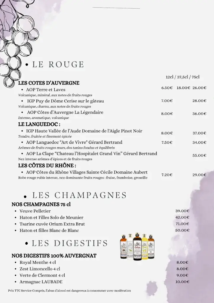 Menu_Le Resto d'Epicure_Orcines_image_1