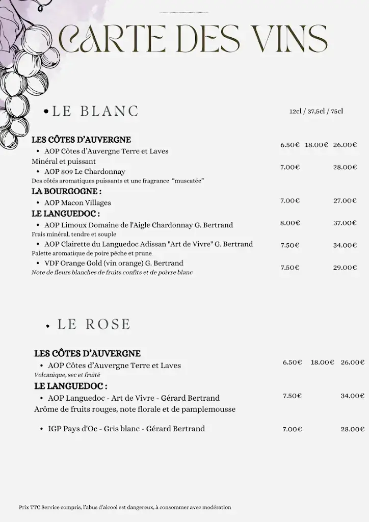 Menu_Le Resto d'Epicure_Orcines_image_4