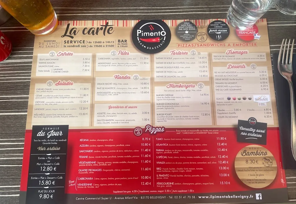 Menu_Il Pimento_Bellevigny_image_1