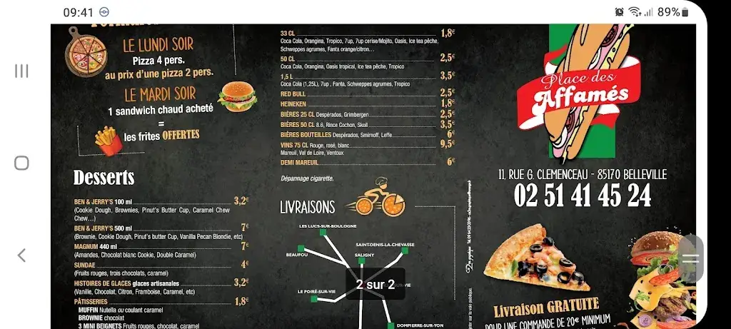 Menu_Place Des Affamés_Bellevigny_immagine_1