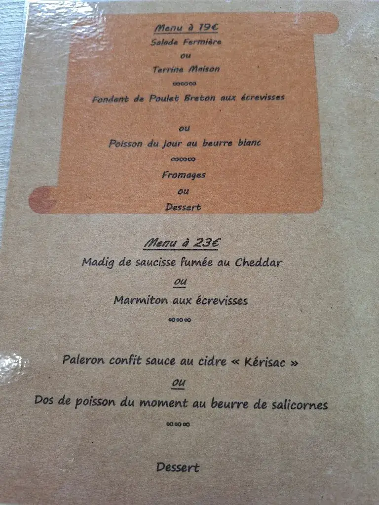 Menu_Auberge du Chaland_Sainte-Reine-de-Bretagne_immagine_4