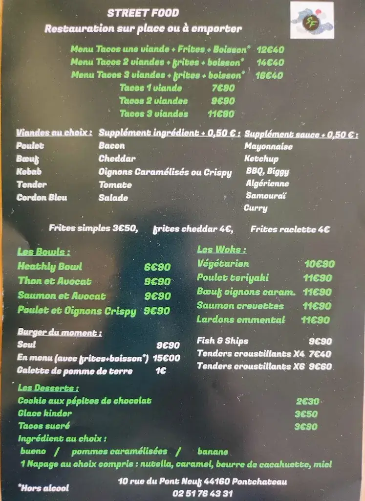 Menü_Street Food_Pontchâteau_Bild_1