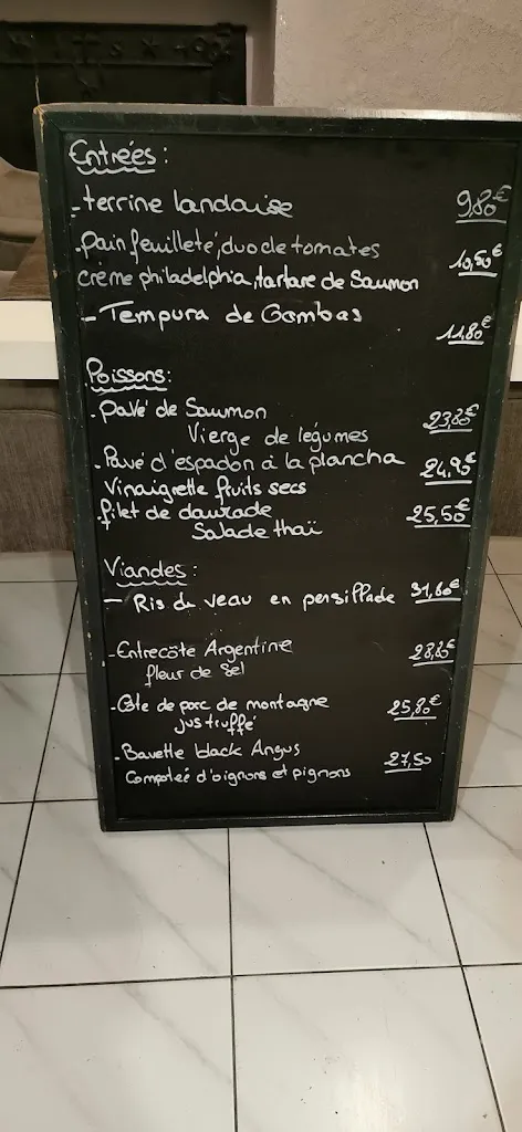 Menu_RESTAURANT LE CLOS ROMAIN_Moirans_image_1