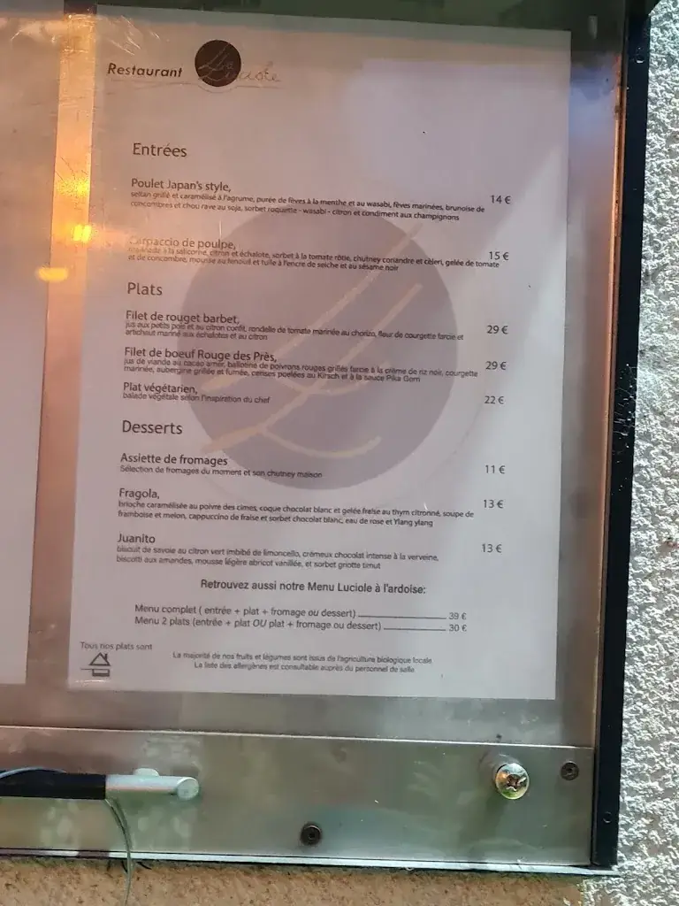 Menu_Restaurant La Luciole_Loire-Authion_image_4